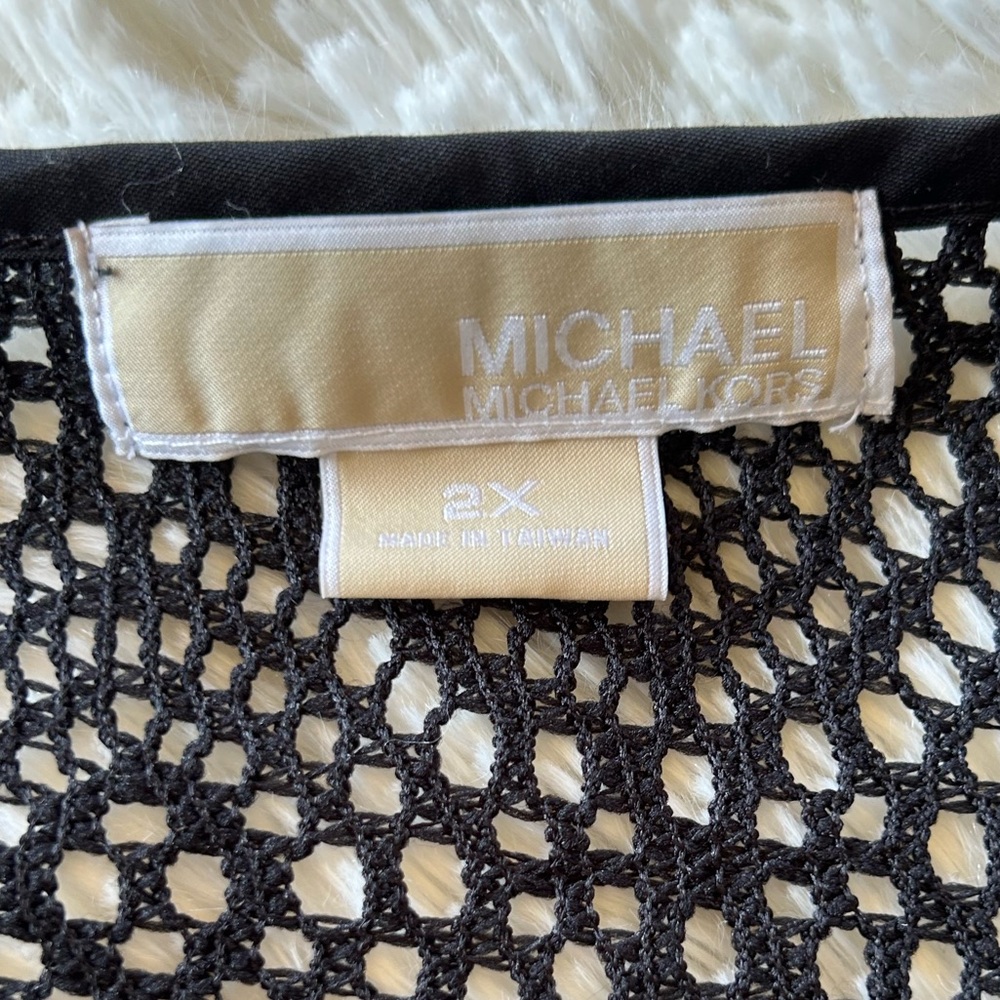 MICHAEL Michael Kors | Black Mesh Top - Picture 5 of 6